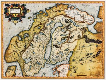 Antikt kart over skandinavia