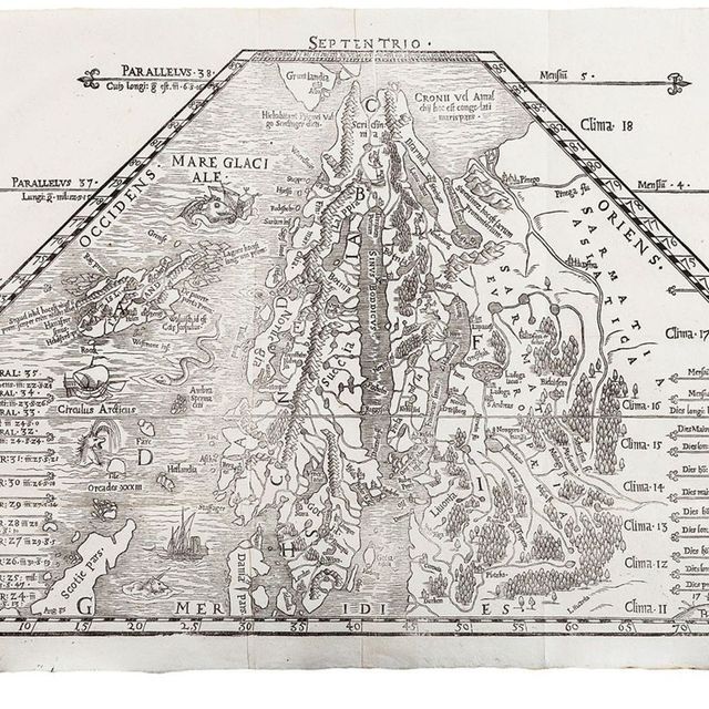 Antikt kart over skandinavia